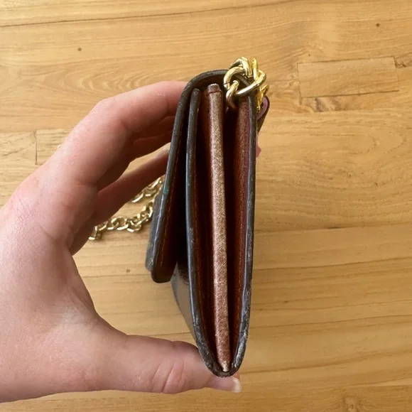 LV wallet converted to crossbody